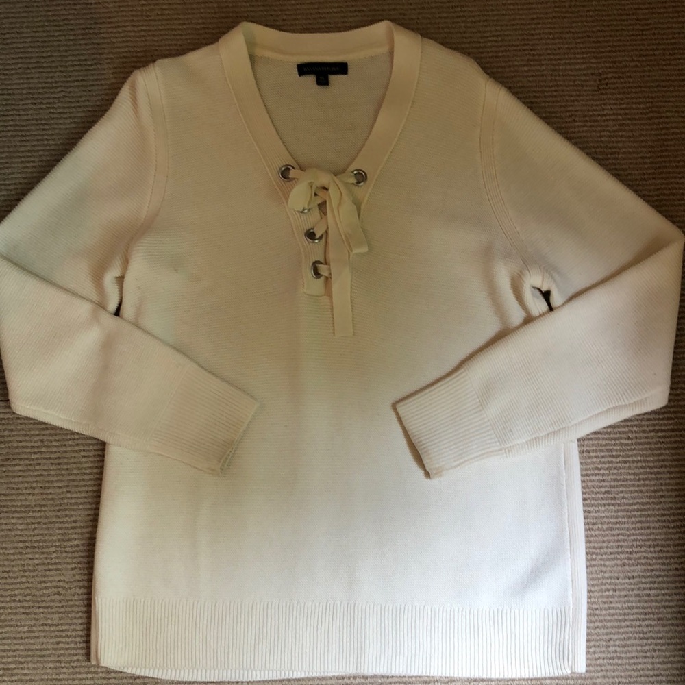 Banana Republic Lace Up Sweater